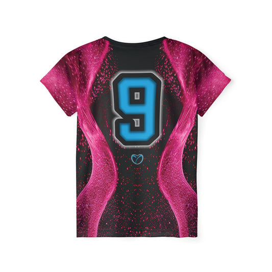 Glow Up Jersey - Pink + Cyan #9