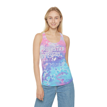 Lilac Logo Tie Dye Racerback Tank Top