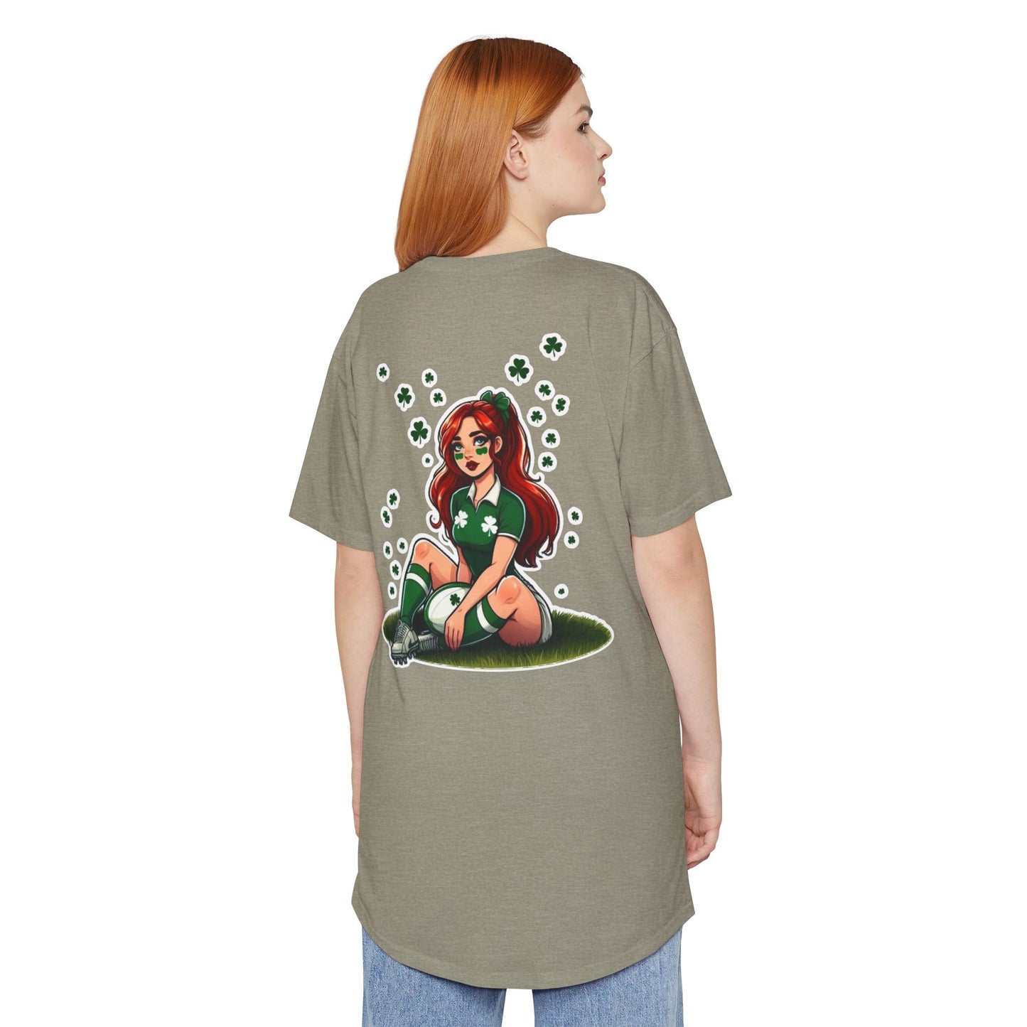 Lucky Shamrocks Long Body Urban Tee