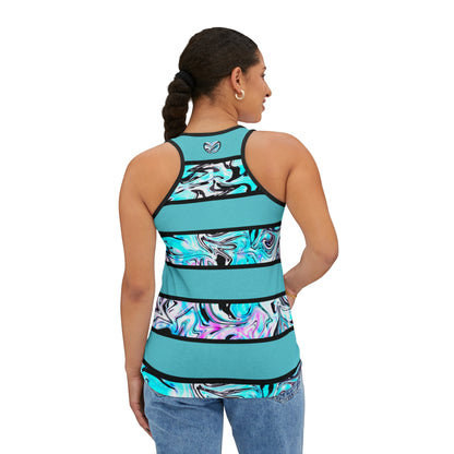 Blueberry Trails Striped Tank Top