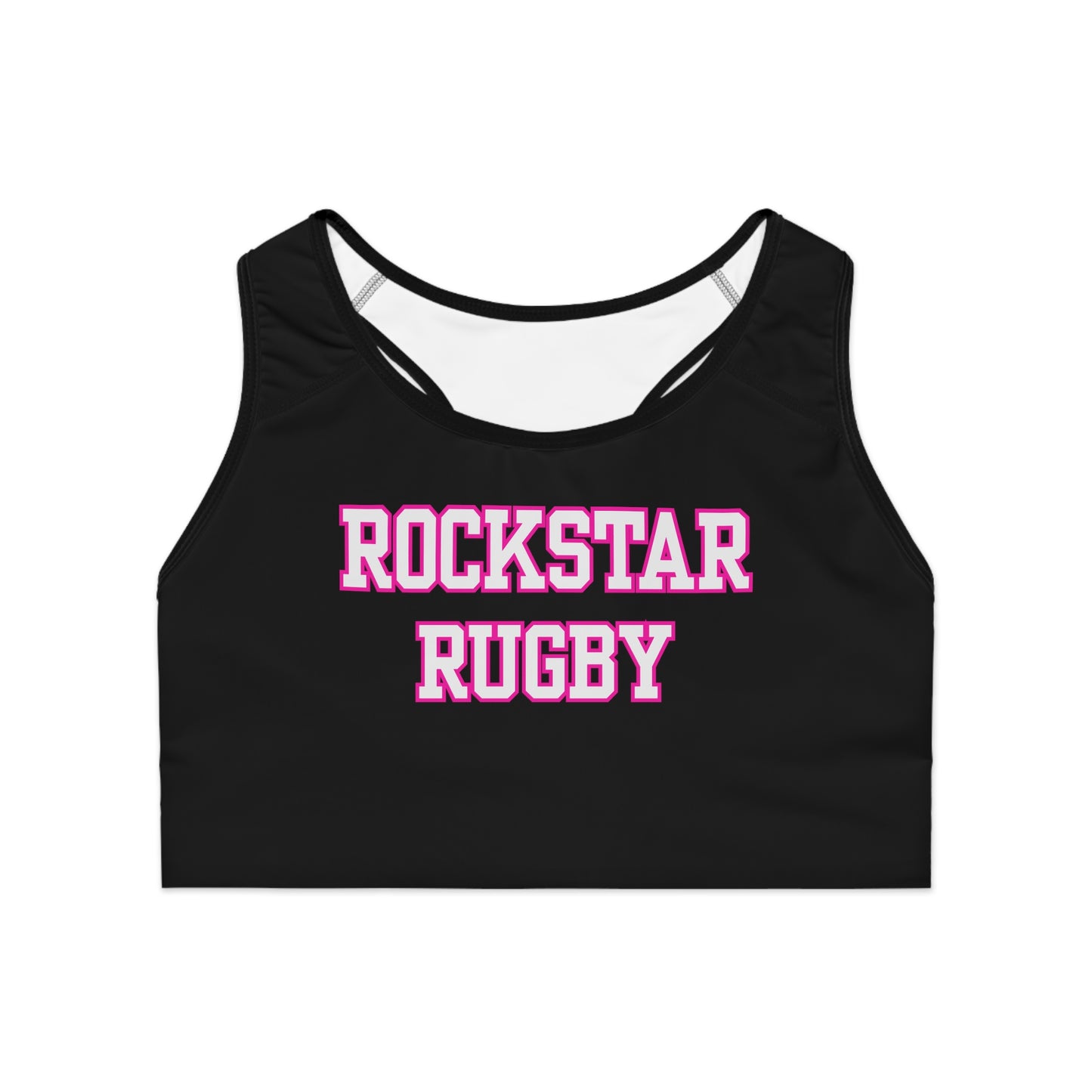 Basic Black Moisture Wicking Sports Bra