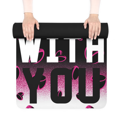 Pink Stardust & <3's Yoga Mat