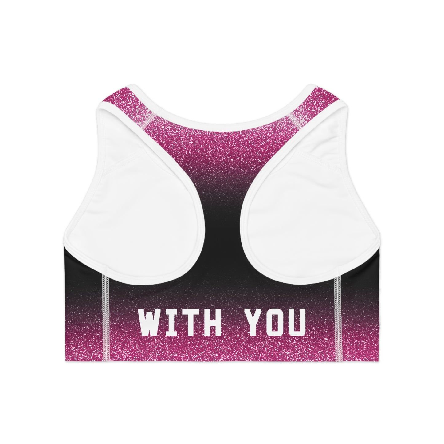 Pink Stardust Moisture Wicking Sports Bra