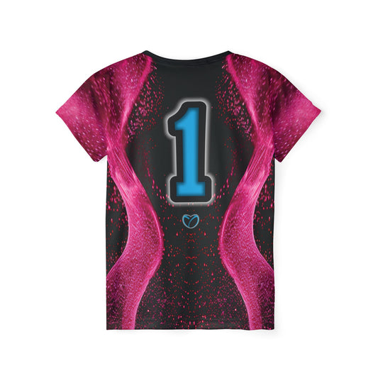 Glow Up Jersey - Pink + Cyan #1