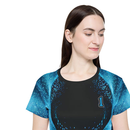 Glow Up Jersey - All Cyan #1