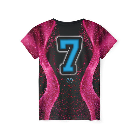 Glow Up Jersey - Pink + Cyan #7