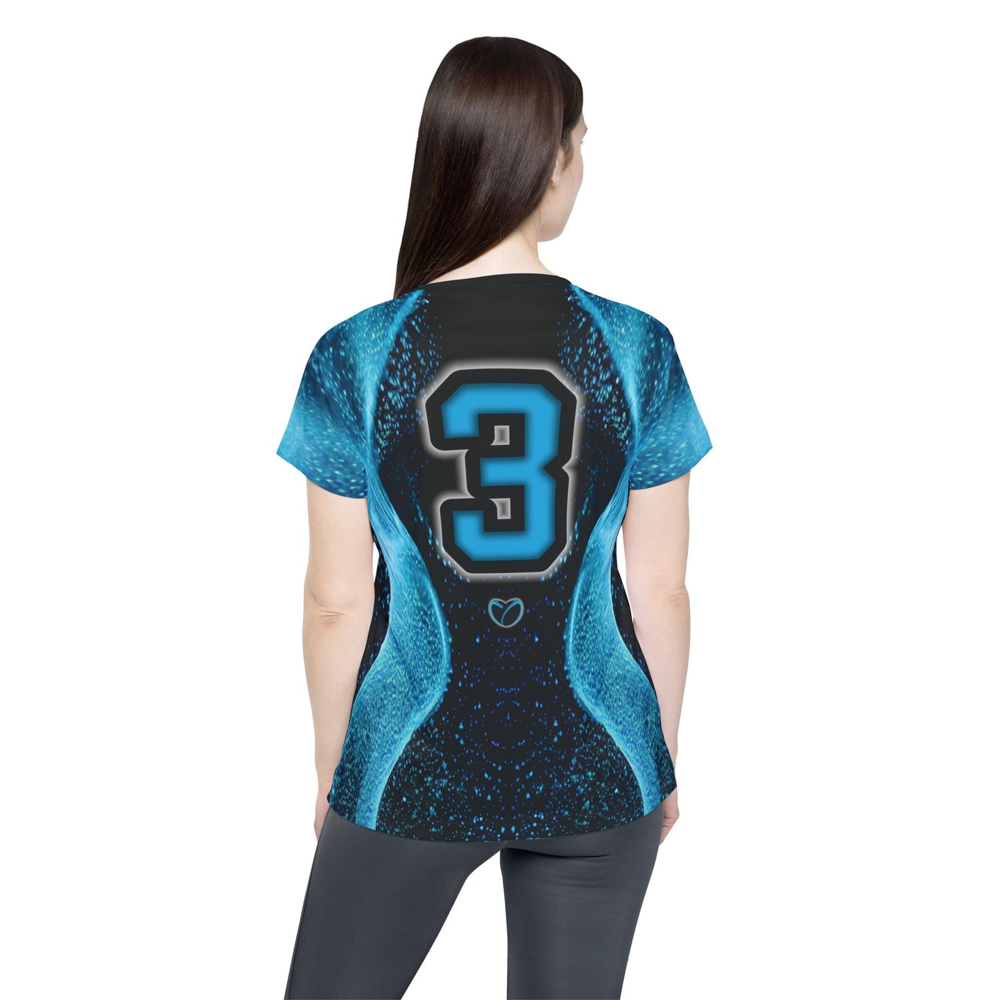 Glow Up Jersey - All Cyan #3