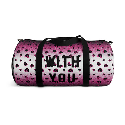 Pink Stardust & <3's Duffel Bag