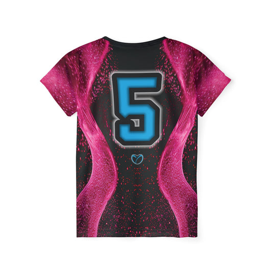 Glow Up Jersey - Pink + Cyan #5