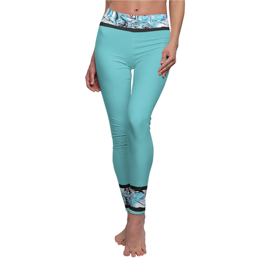 Blueberry Trails Leggings (Ankle Detail)