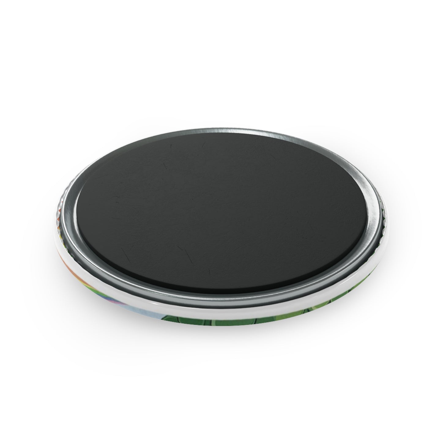 Lucky Rainbow Shamrocks Button Magnet