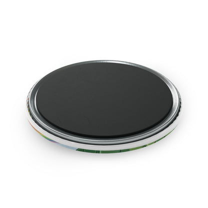 Lucky Rainbow Shamrocks Button Magnet