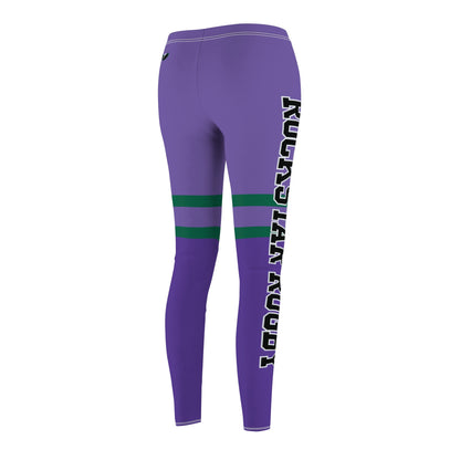 Grape Soda Rockstar Rugby Leggings (Thigh High & Leg Logo)