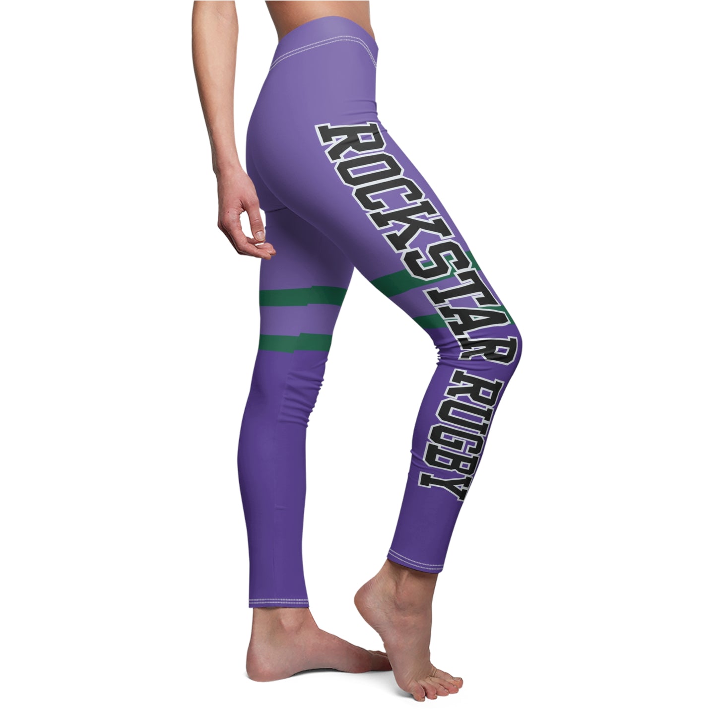Grape Soda Rockstar Rugby Leggings (Thigh High & Leg Logo)