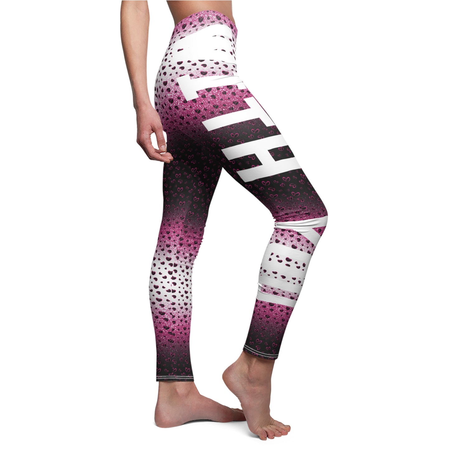 Pink Stardust & <3's With You Leggings
