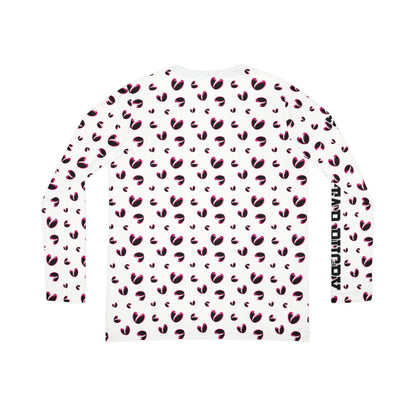 Rugby <3's  Long Sleeve V-neck Shirt (White)