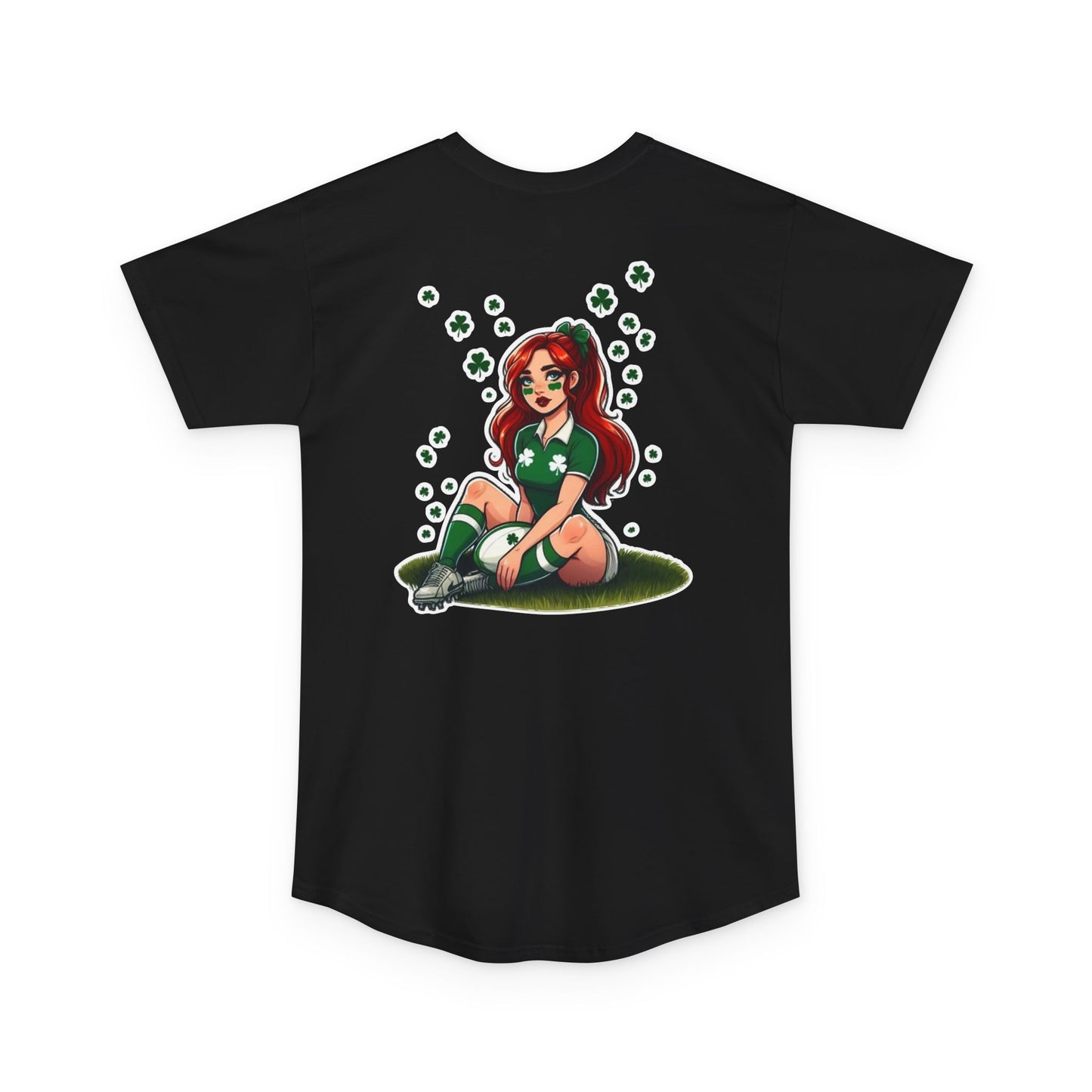 Lucky Shamrocks Long Body Urban Tee