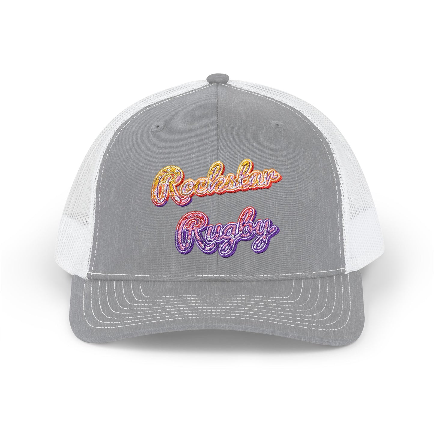 Rainbow Rockstar Rugby Trucker Cap