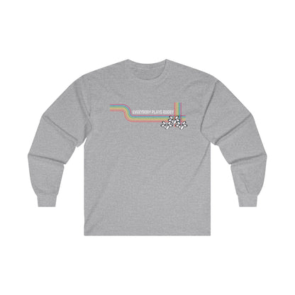 Retro Everybody Plays Rugby Long Sleeve Tee