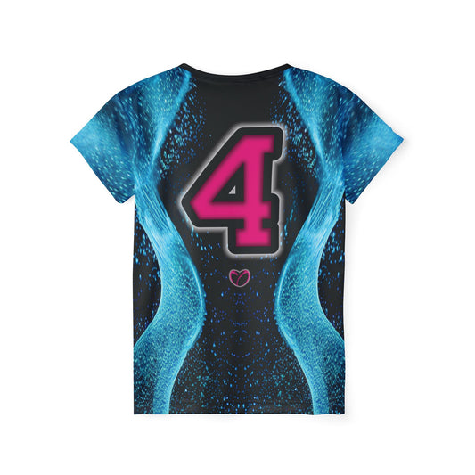 Glow Up Jersey - Cyan + Pink #4