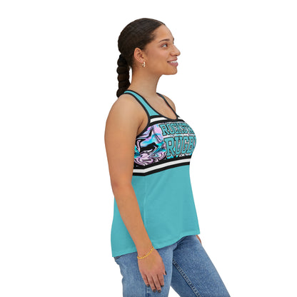 Blueberry Trails Tank Top (Aqua)