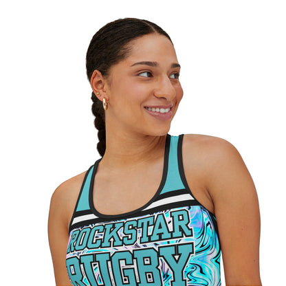 Blueberry Trails Tank Top (Aqua)