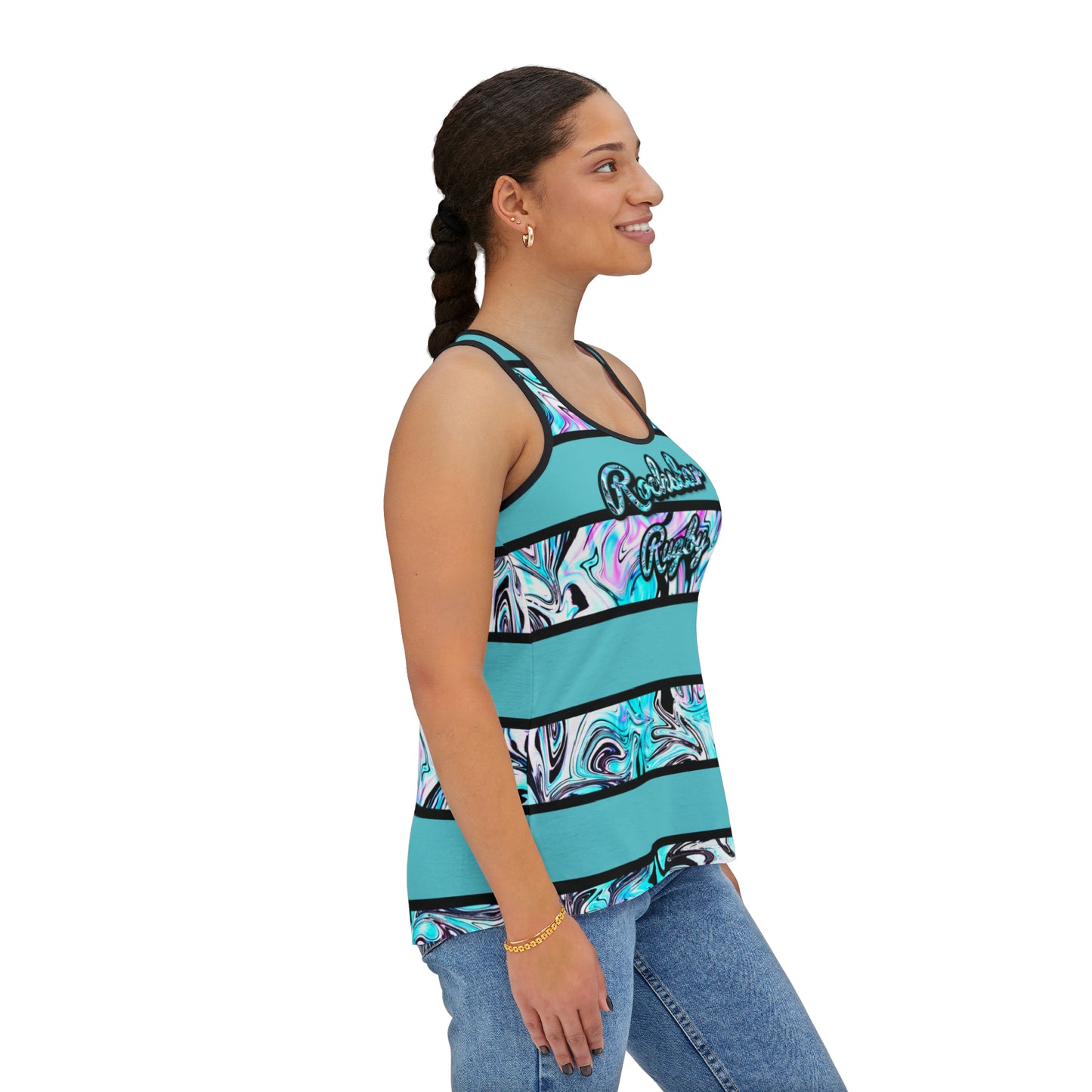 Blueberry Trails Striped Tank Top