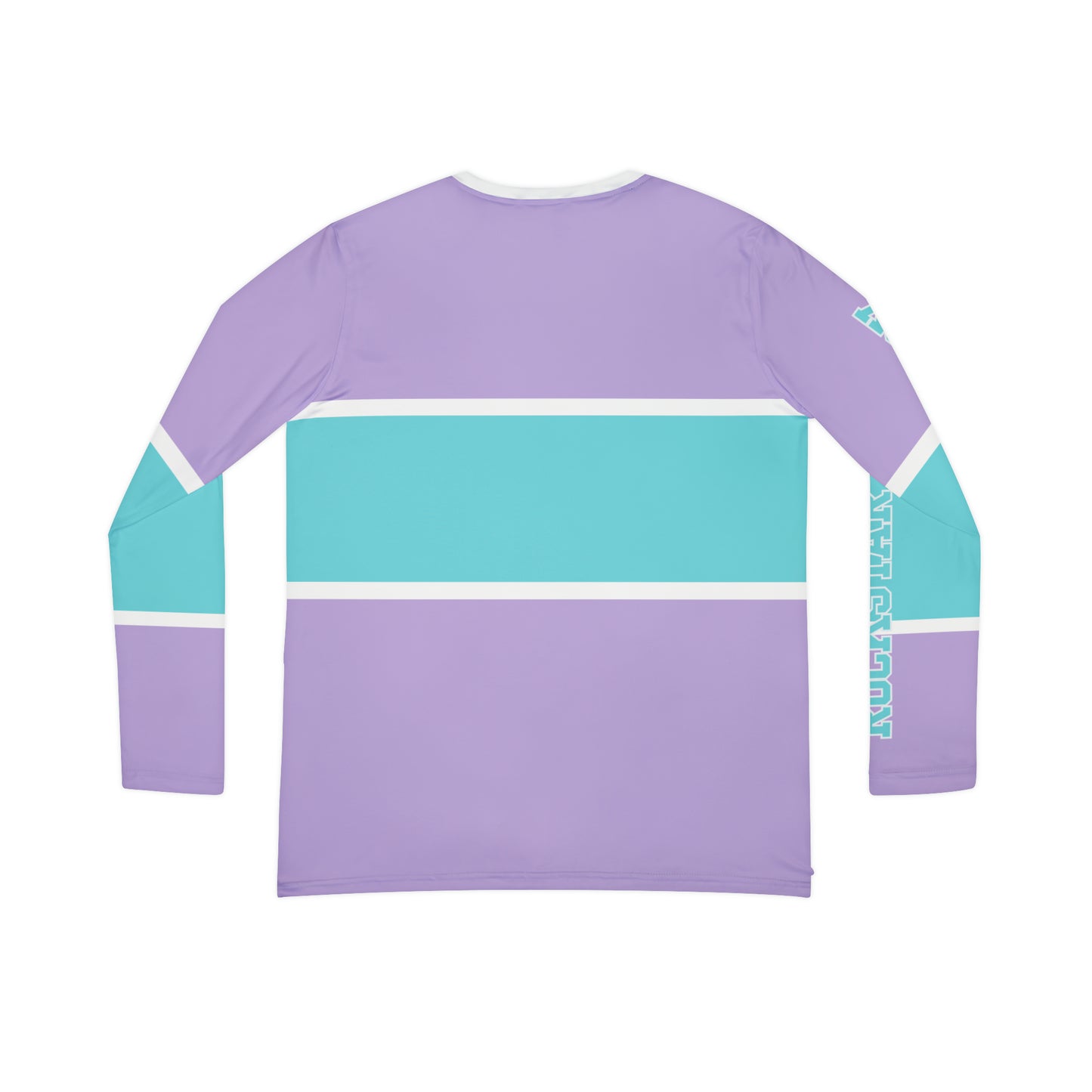 Aqua & Lavender V-neck Shirt