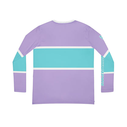 Aqua & Lavender V-neck Shirt