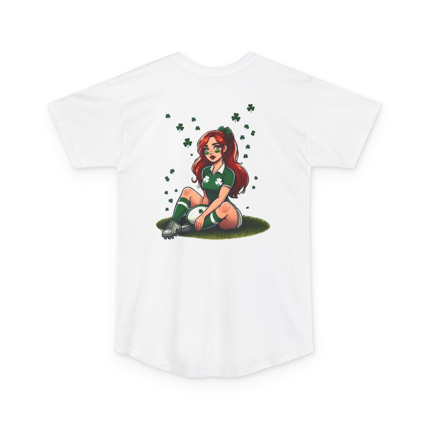 Lucky Shamrocks Long Body Urban Tee