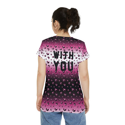 Pink Stardust & <3's Short Sleeve Shirt