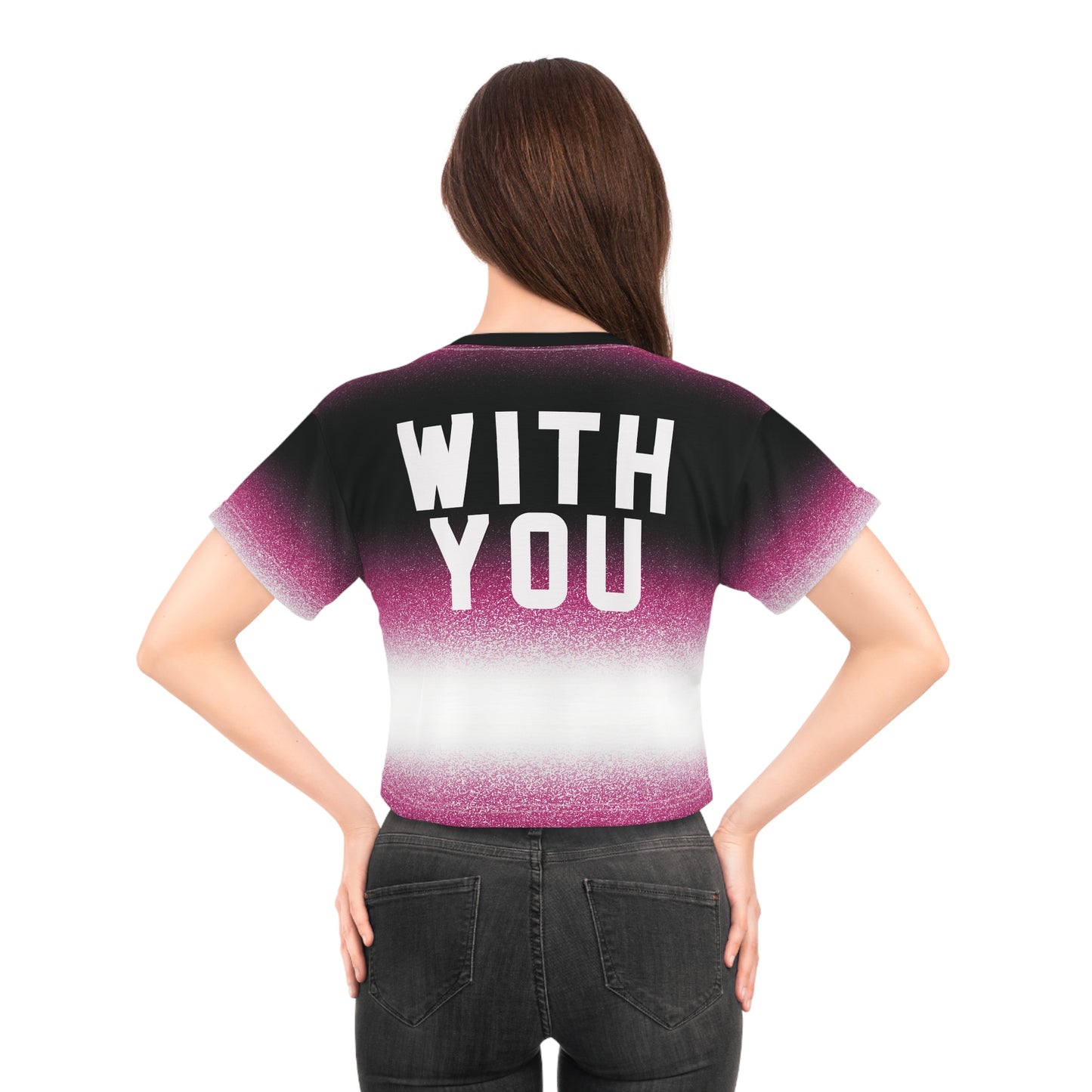 Pink Stardust Cropped Tee