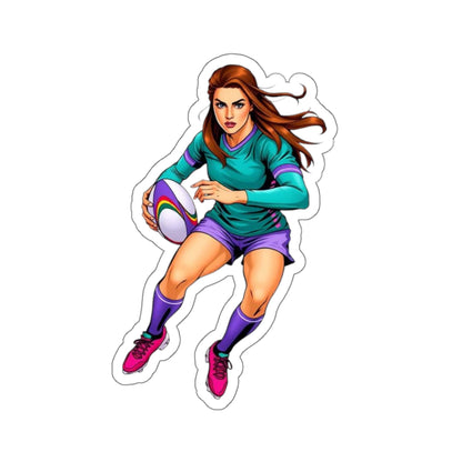 Rugby Girl Kiss-Cut Sticker