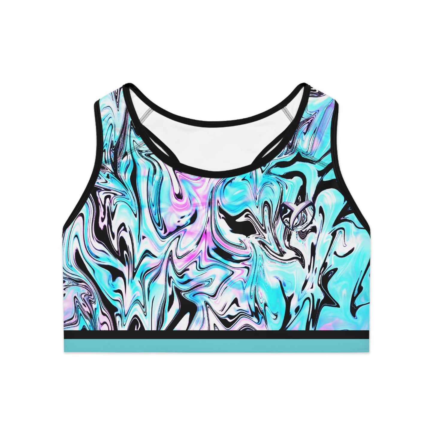 Blueberry Trails Moisture-Wicking Sports Bra