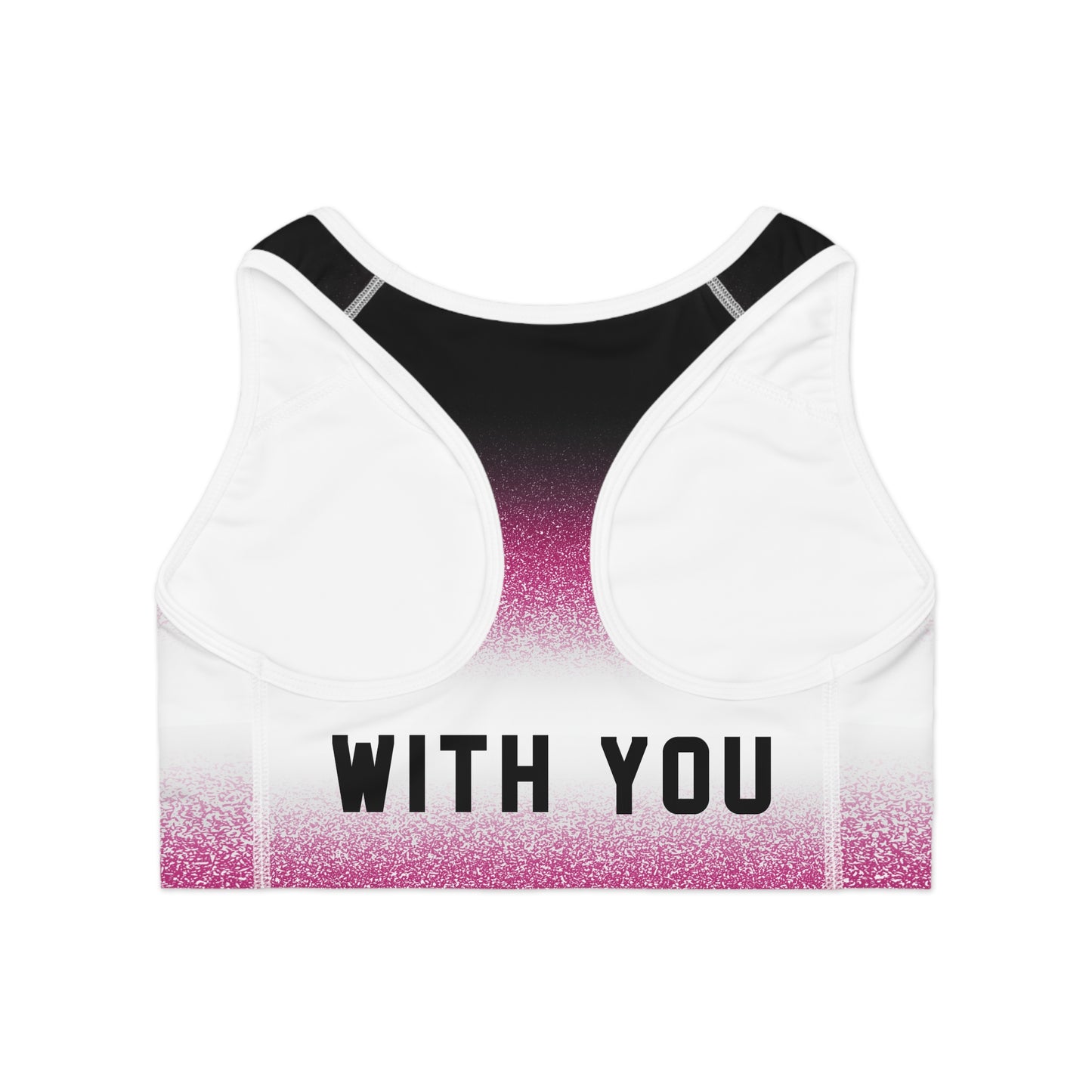 Pink Stardust Moisture-Wicking Sports Bra