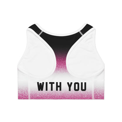 Pink Stardust Moisture-Wicking Sports Bra