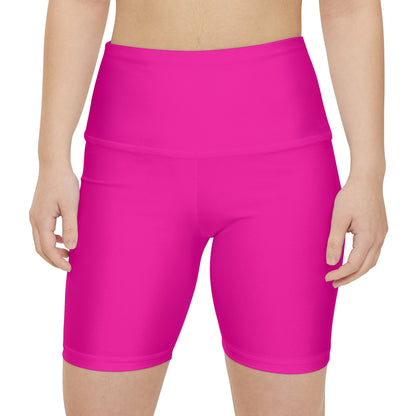 Rockstar Rugby Basic Pink High Waisted Polyester/Spandex Shorts