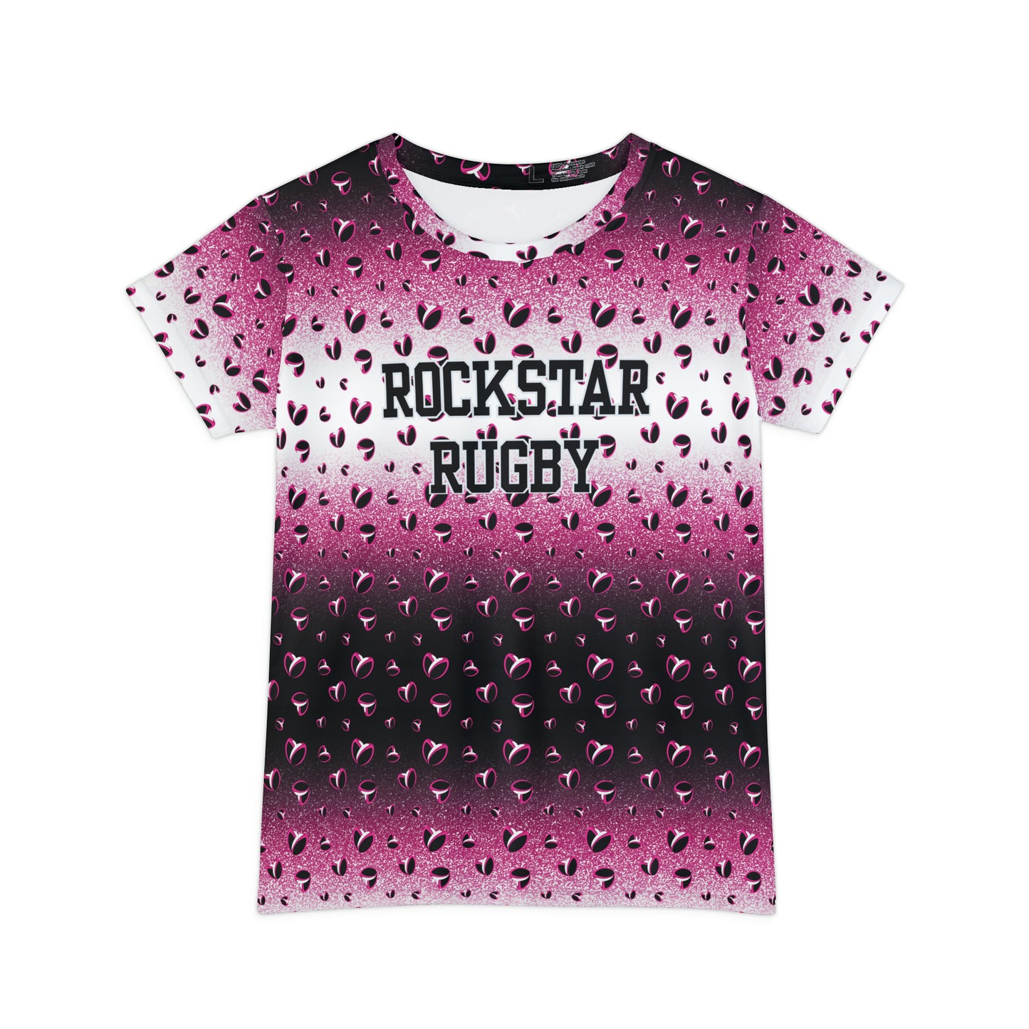 Pink Stardust & <3's Short Sleeve Shirt