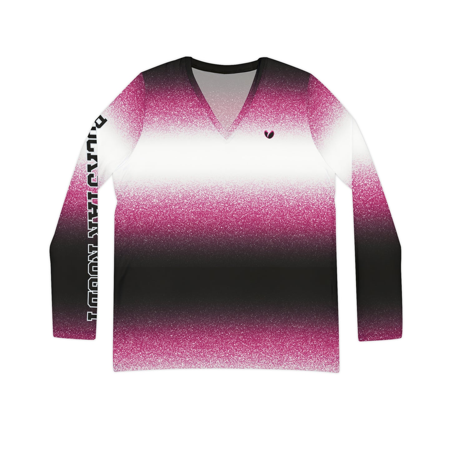 Pink Stardust Long Sleeve V-neck Shirt