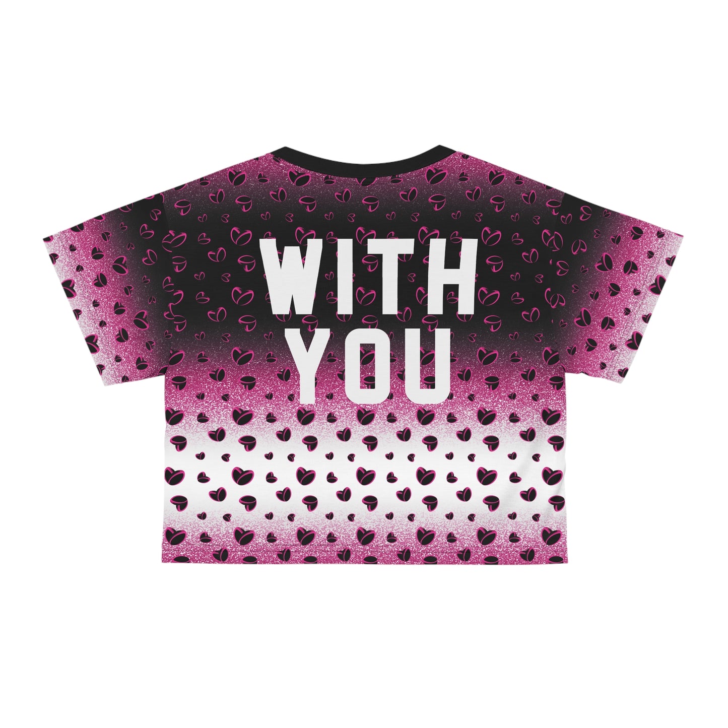 Pink Stardust & <3's Cropped Tee