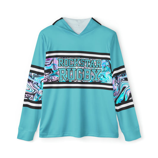 Blueberry Trails 15 Makes One Lightweight Moisture Wicking Hoodie (Aqua)