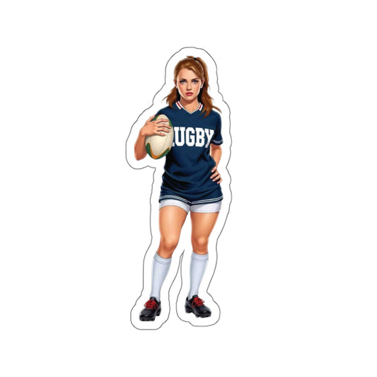 Rugby Girl Kiss-Cut Sticker