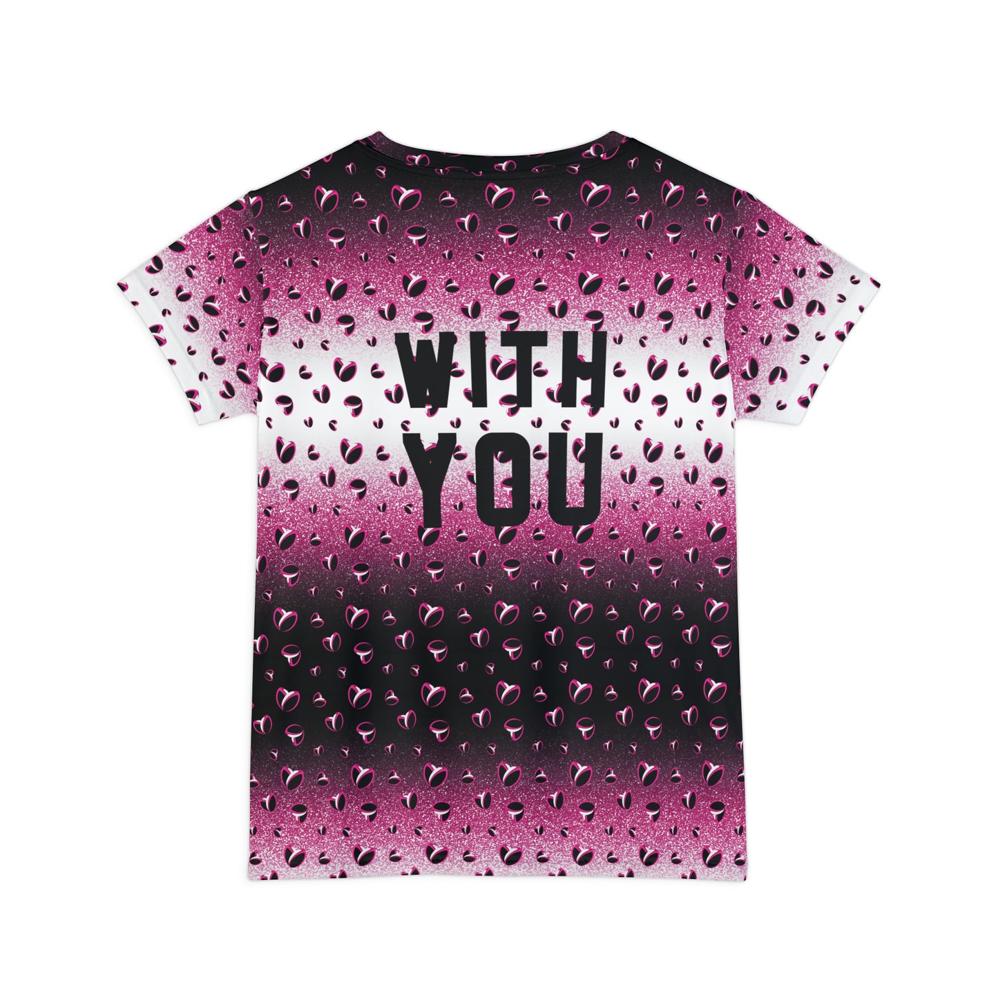 Pink Stardust & <3's Short Sleeve Shirt