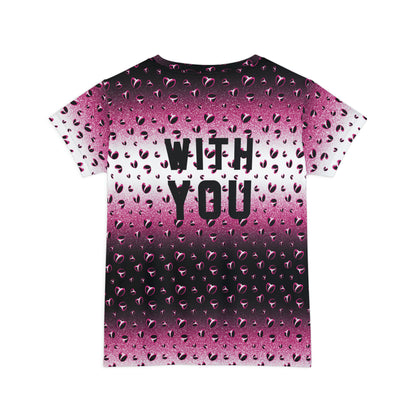Pink Stardust & <3's Short Sleeve Shirt