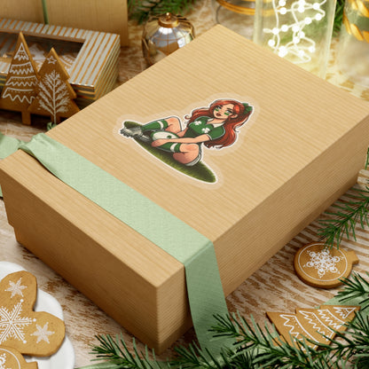 Lucky Shamrocks Kiss-Cut Sticker