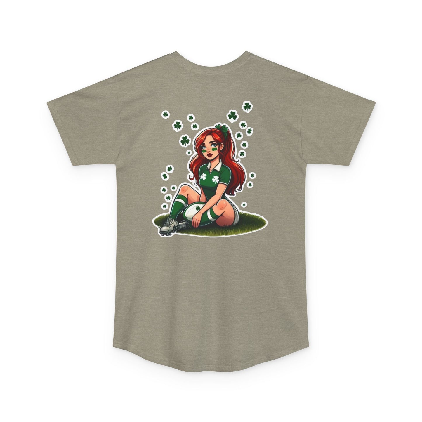 Lucky Shamrocks Long Body Urban Tee