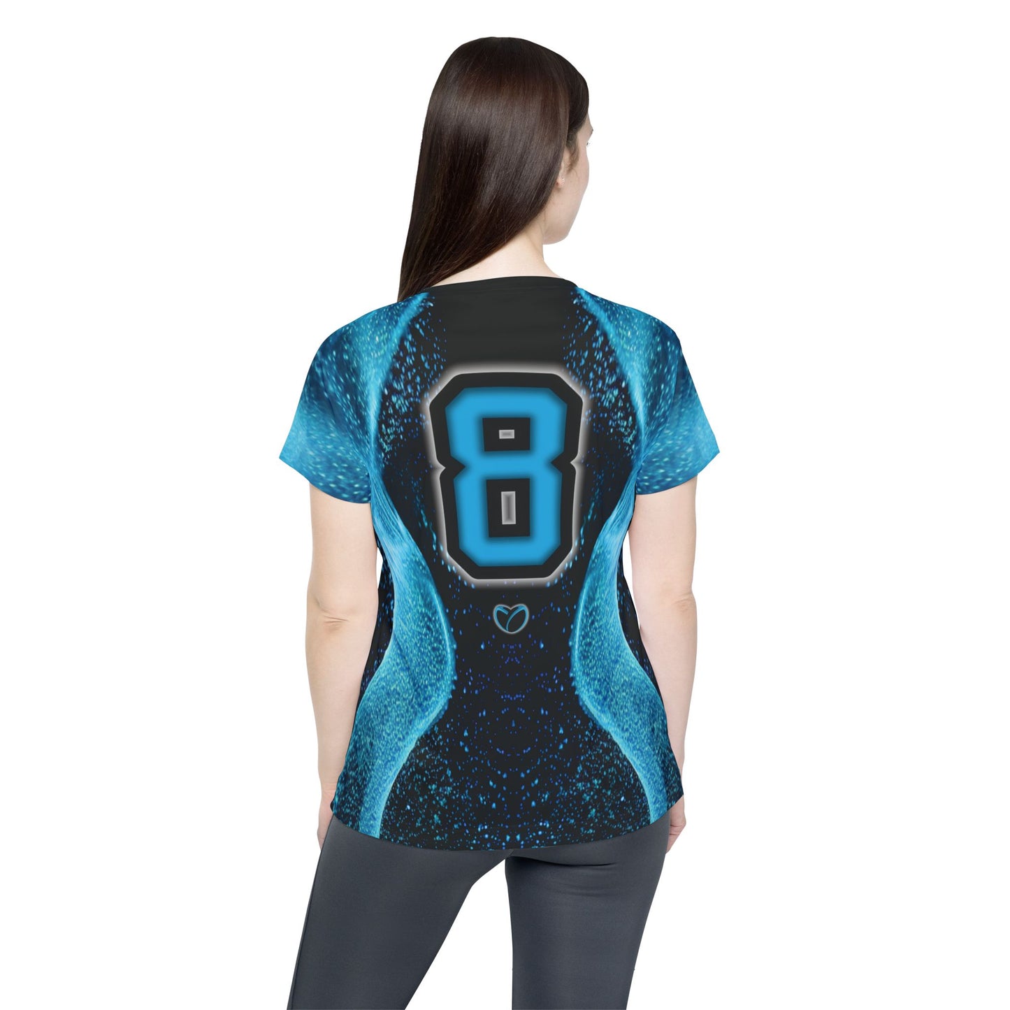 Glow Up Jersey - All Cyan #8