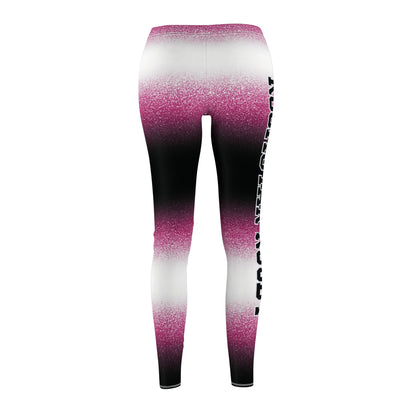 Pink Stardust Rockstar Rugby Leggings (Leg Logo)