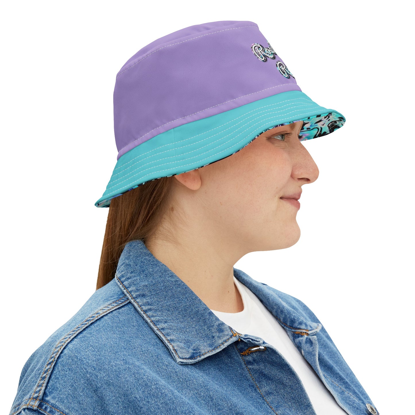 Aqua & Lavender Bucket Hat