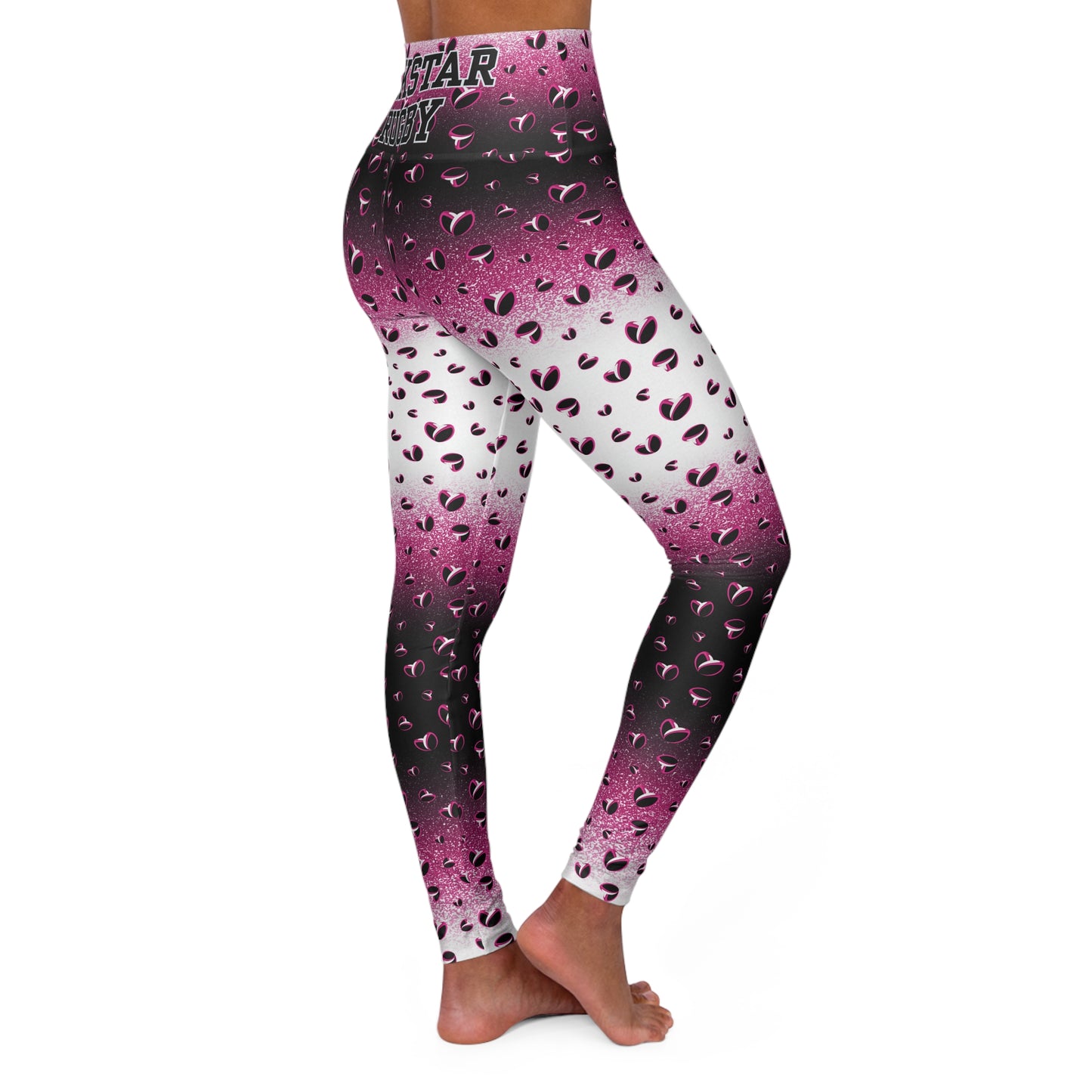 Pink Stardust & <3's High Waisted Leggings